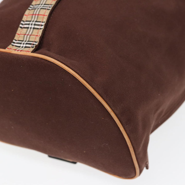 BurberrySs Nova Check Shoulder Bag Canvas Brown Auth fm3618