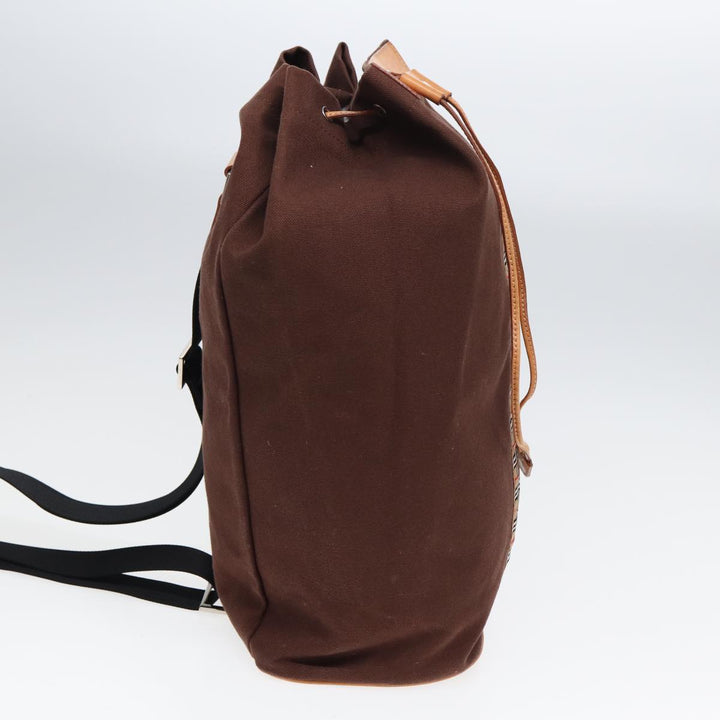 BurberrySs Nova Check Shoulder Bag Canvas Brown Auth fm3618