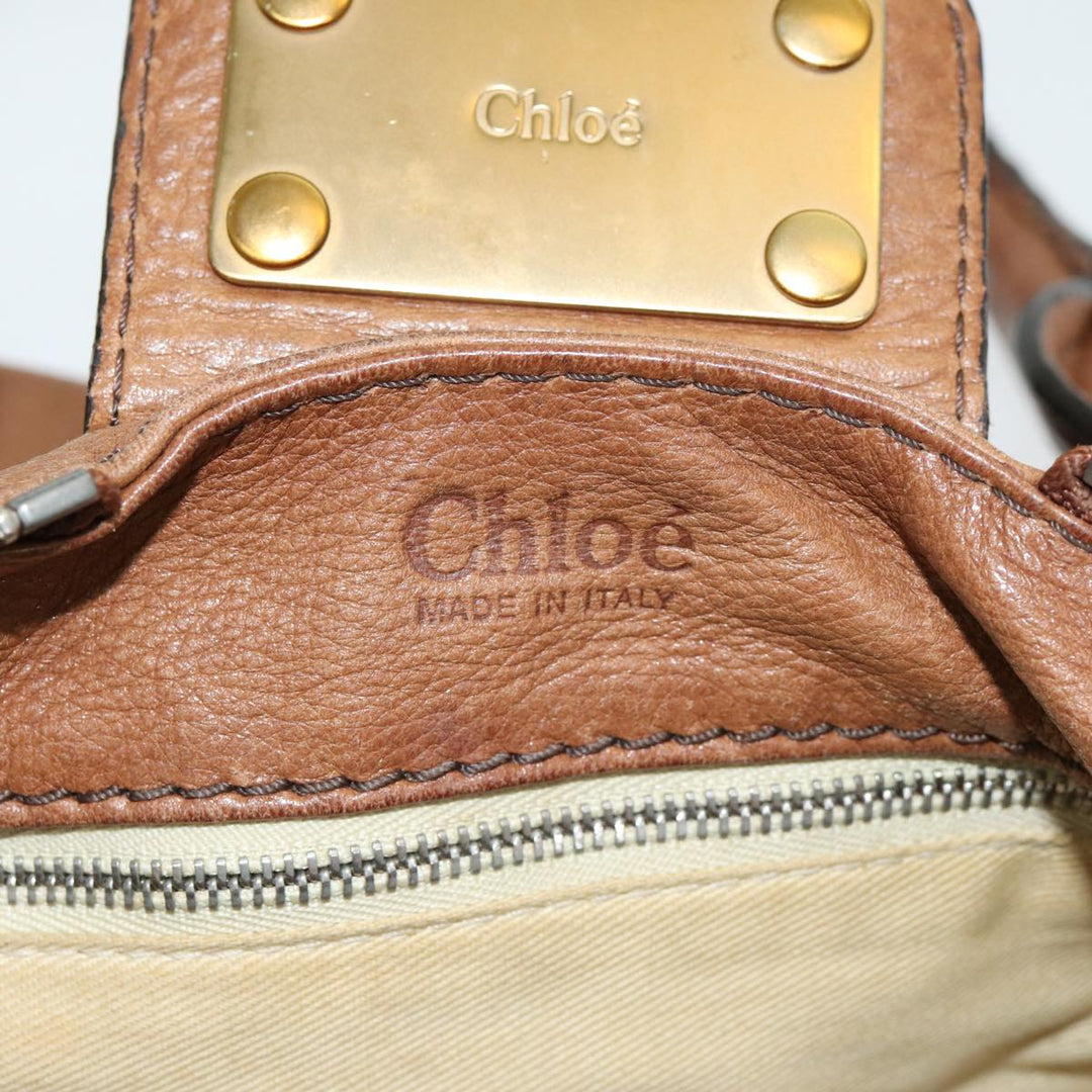 Chloe Paddington Hand Bag Leather Brown fm3642