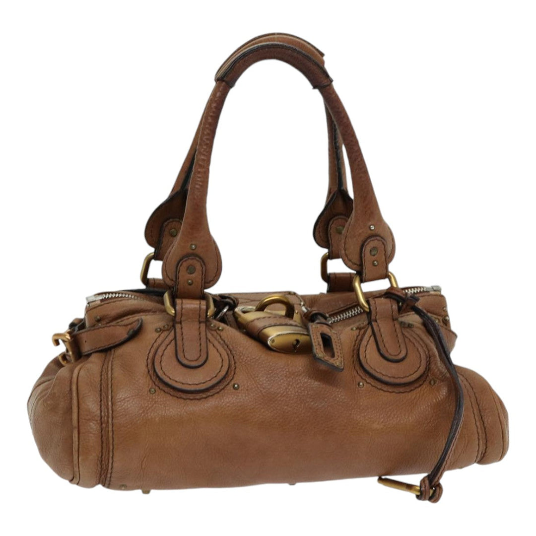 Chloe Paddington Hand Bag Leather Brown fm3642