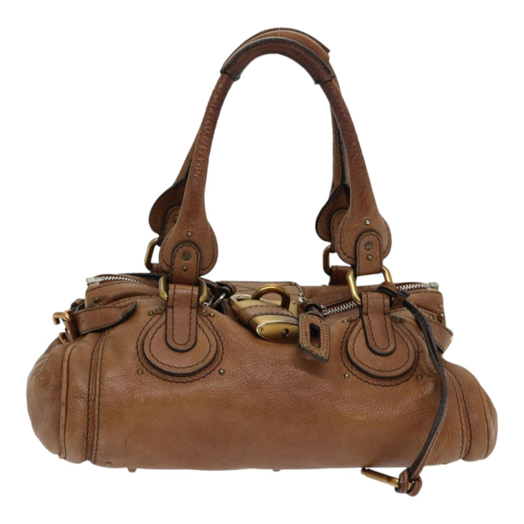 Chloe Paddington Hand Bag Leather Brown fm3642