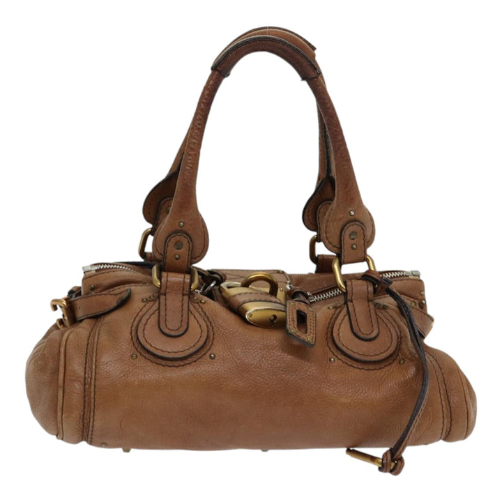 Chloe Paddington Hand Bag Leather Brown fm3642