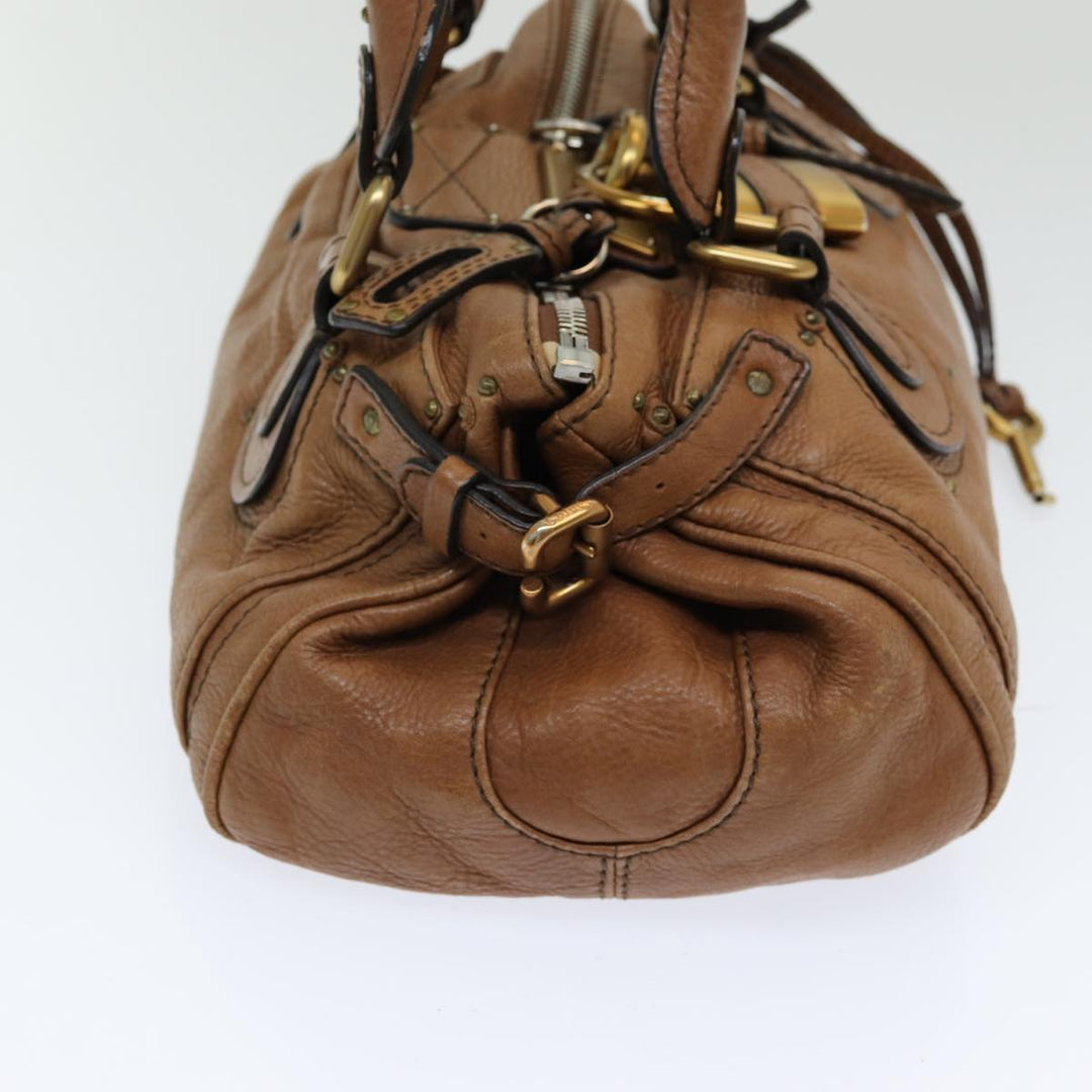 Chloe Paddington Hand Bag Leather Brown fm3642