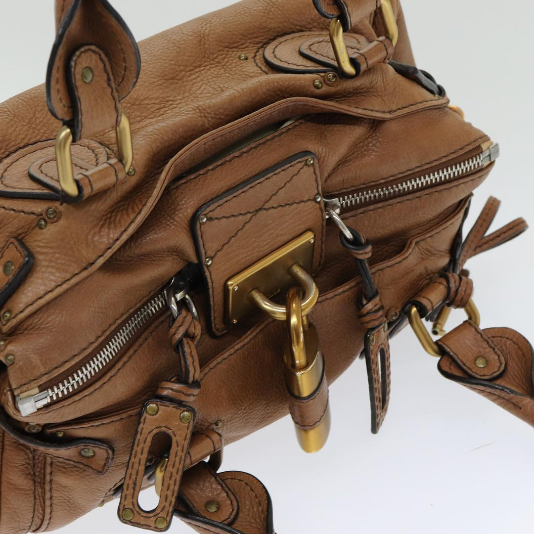 Chloe Paddington Hand Bag Leather Brown fm3642