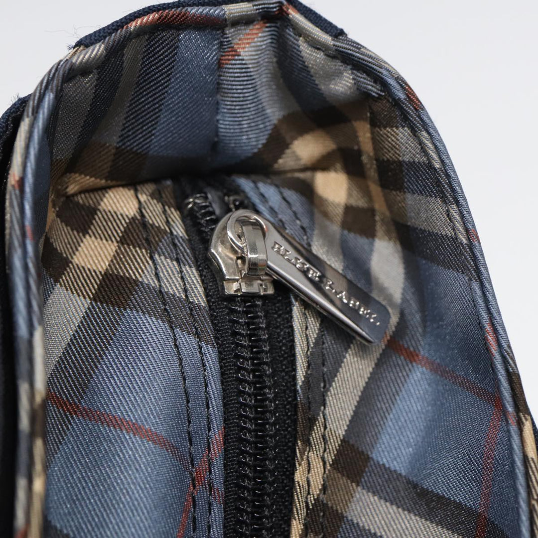Burberry Nova Check Hand Bag Nylon Navy Auth fm3652