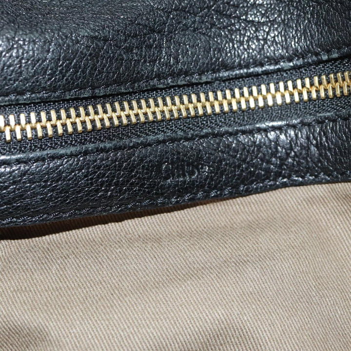 Chloe Shoulder Bag Leather Black fm3654