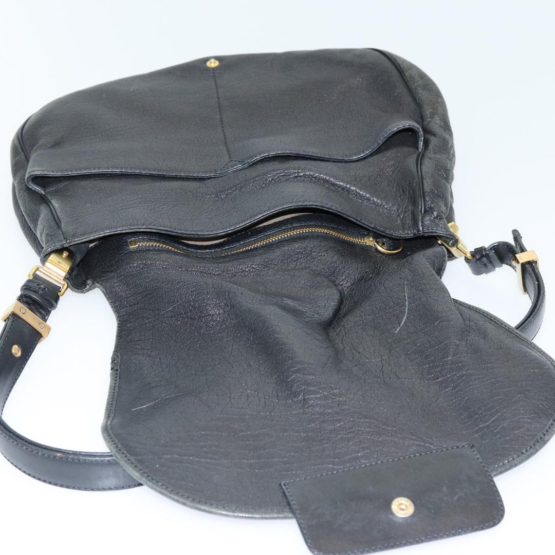 Chloe Shoulder Bag Leather Black fm3654