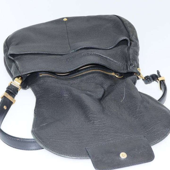 Chloe Shoulder Bag Leather Black fm3654