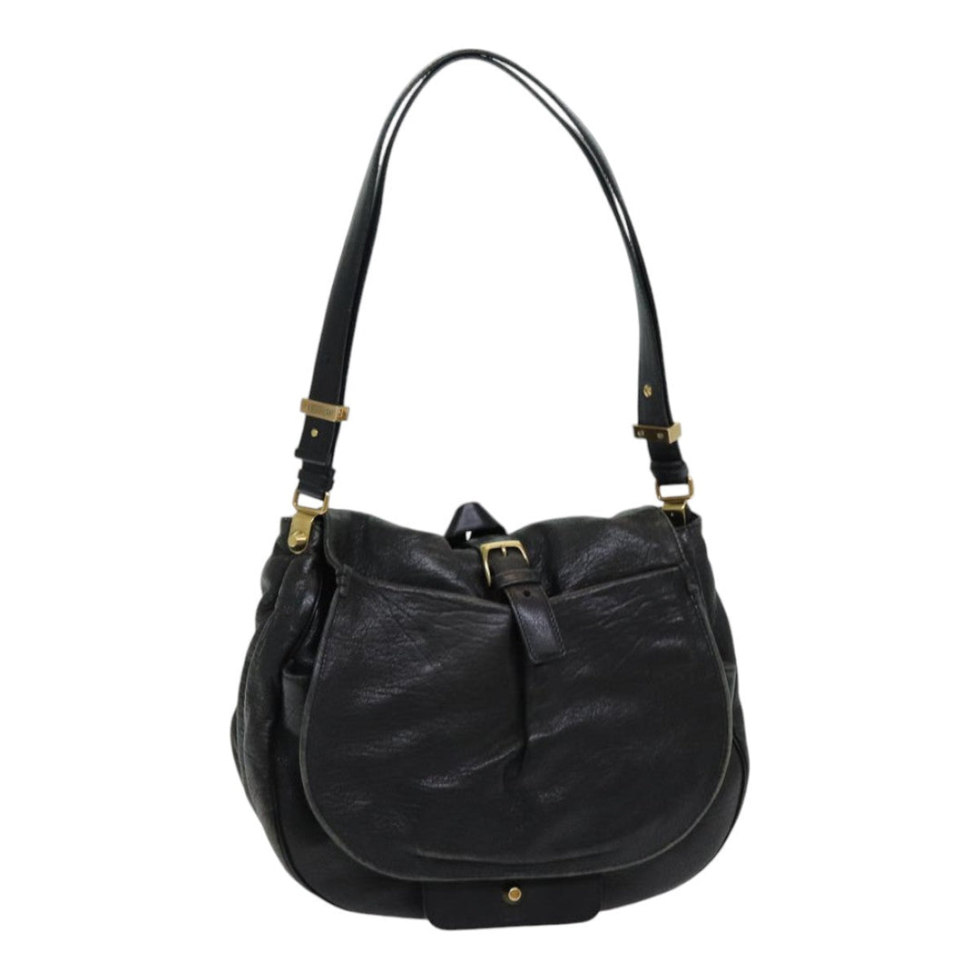 Chloe Shoulder Bag Leather Black fm3654