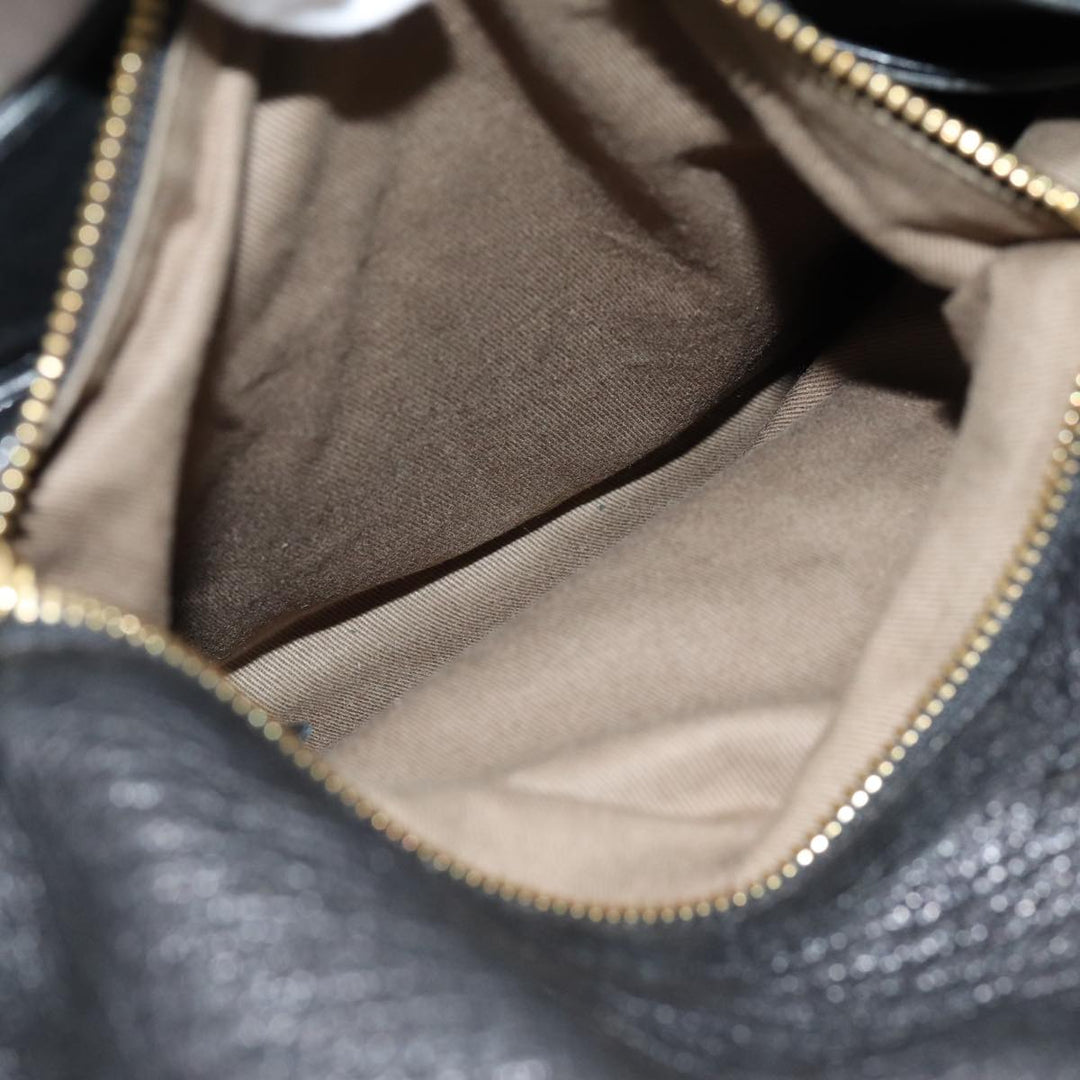 Chloe Shoulder Bag Leather Black fm3654