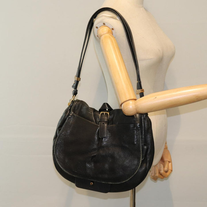 Chloe Shoulder Bag Leather Black fm3654