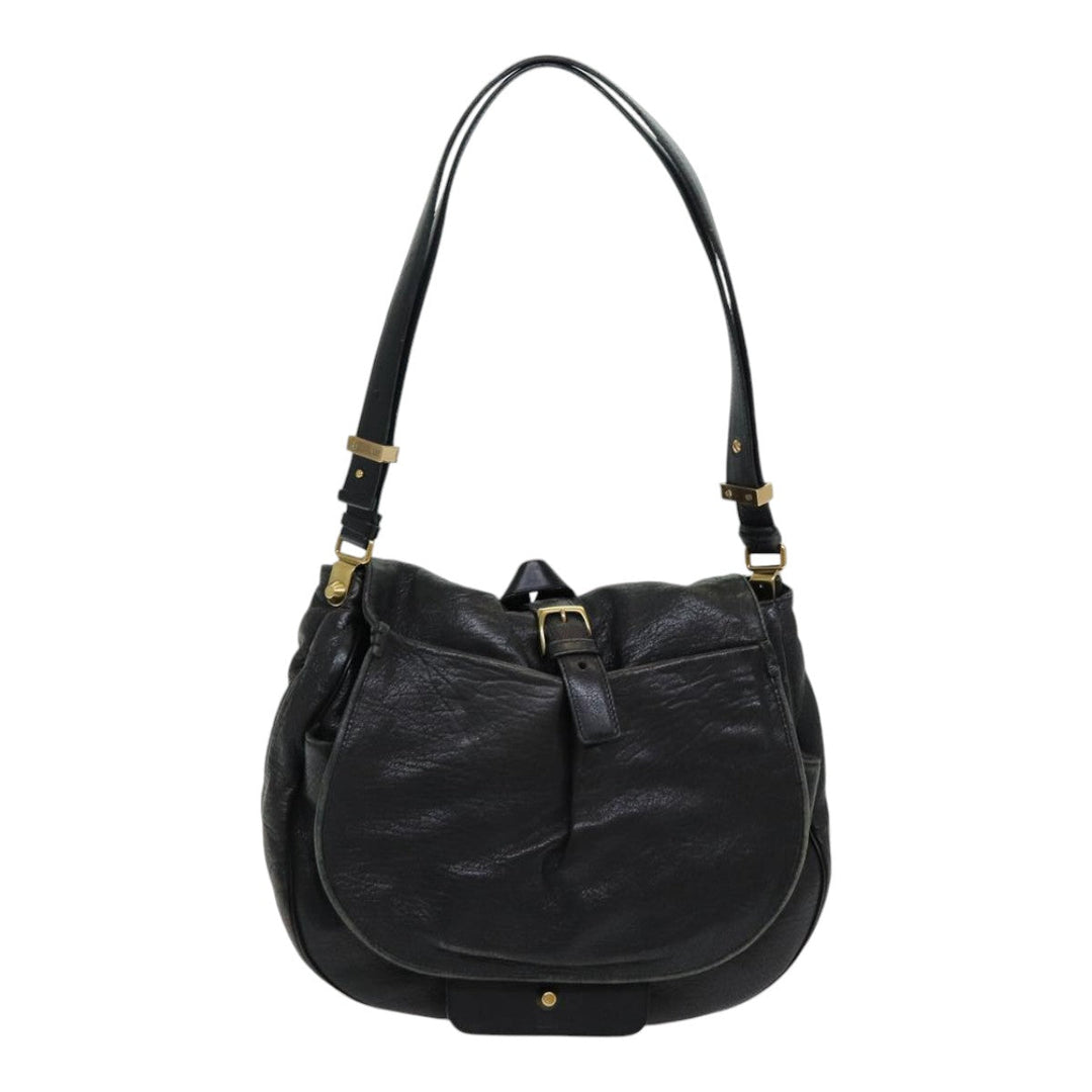 Chloe Shoulder Bag Leather Black fm3654