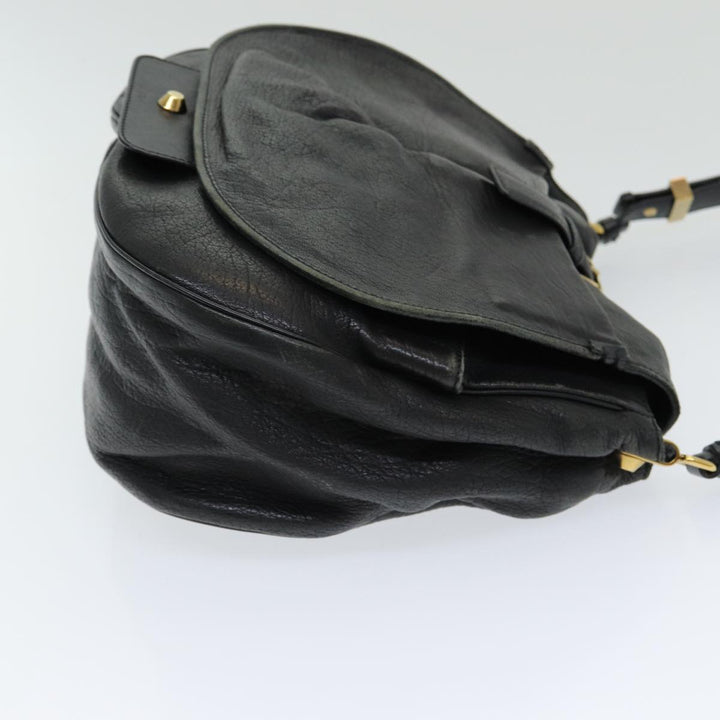 Chloe Shoulder Bag Leather Black fm3654