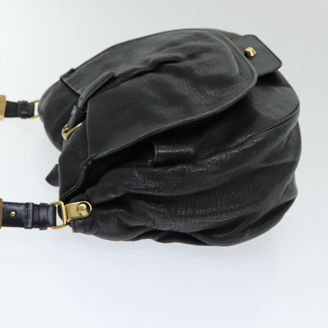 Chloe Shoulder Bag Leather Black fm3654