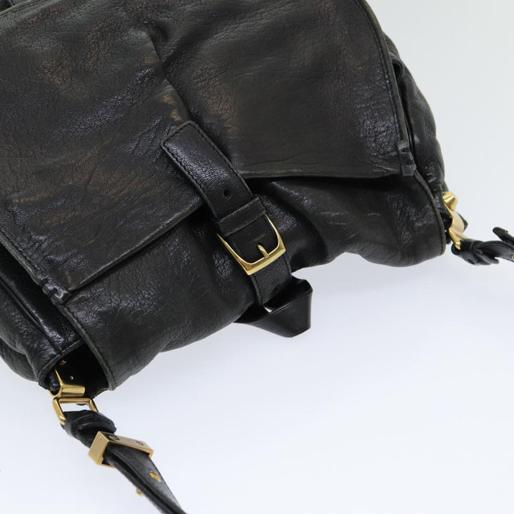 Chloe Shoulder Bag Leather Black fm3654