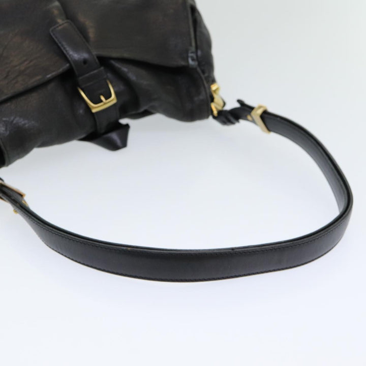 Chloe Shoulder Bag Leather Black fm3654