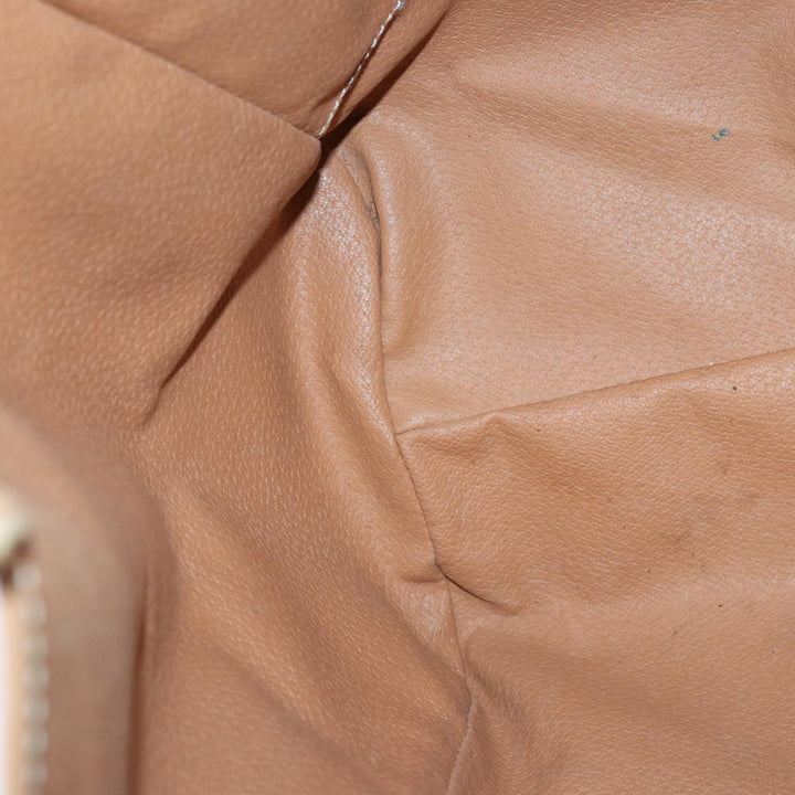Celine Macadam Canvas Tote Bag PVC Leather Brown Auth fm3671