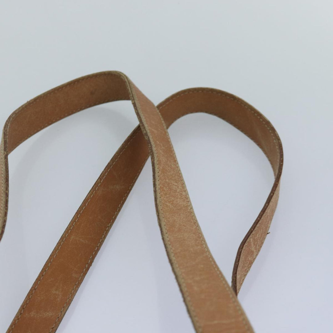 Celine Macadam Canvas Tote Bag PVC Leather Brown Auth fm3671