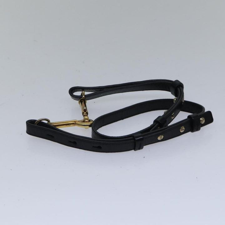 Chloe Etel Hand Bag Leather 2way Black Gold fm3754