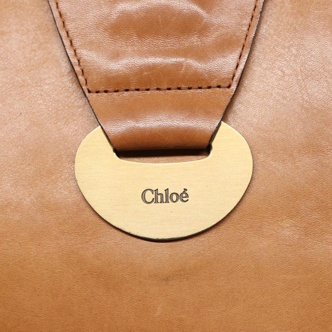 Chloe Tote Bag Leather Brown fm3781