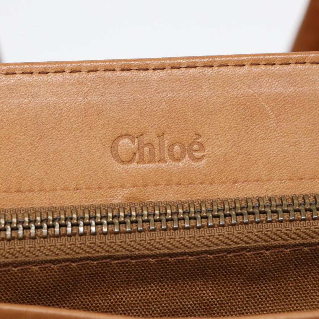 Chloe Tote Bag Leather Brown fm3781