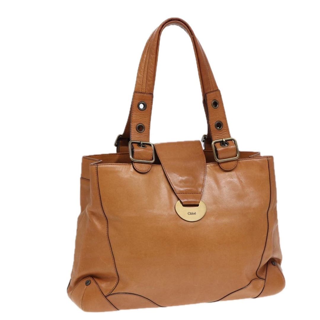 Chloe Tote Bag Leather Brown fm3781