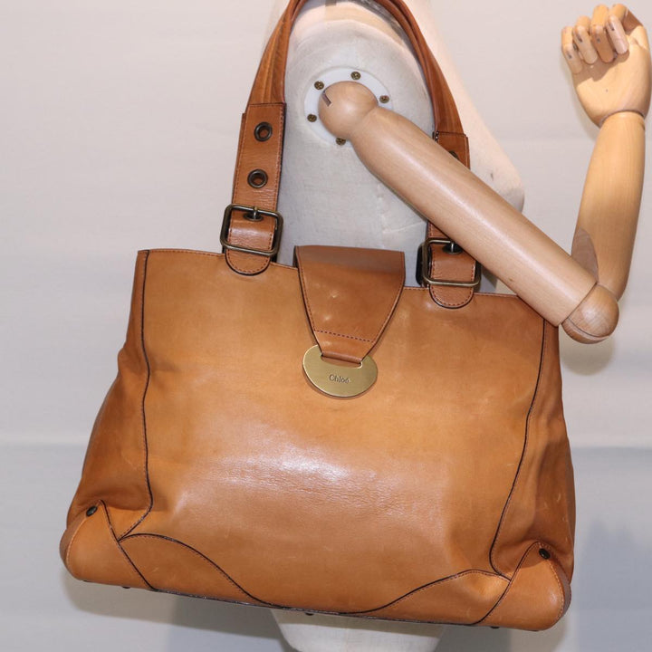 Chloe Tote Bag Leather Brown fm3781