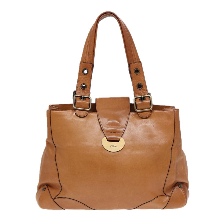 Chloe Tote Bag Leather Brown fm3781