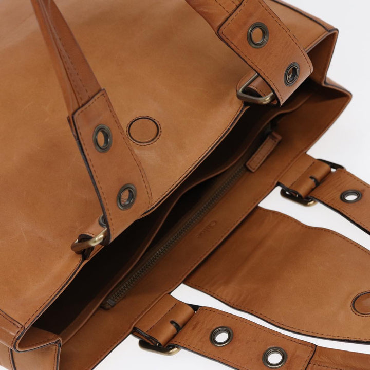 Chloe Tote Bag Leather Brown fm3781