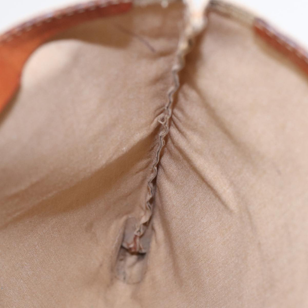 Celine Macadam Canvas Hand Bag Beige Auth fm3782