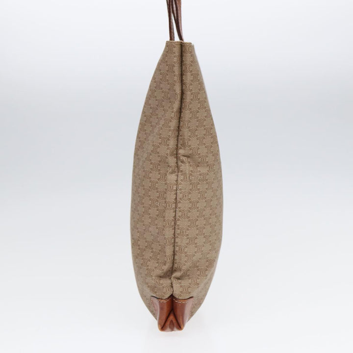 Celine Macadam Canvas Hand Bag Beige Auth fm3782