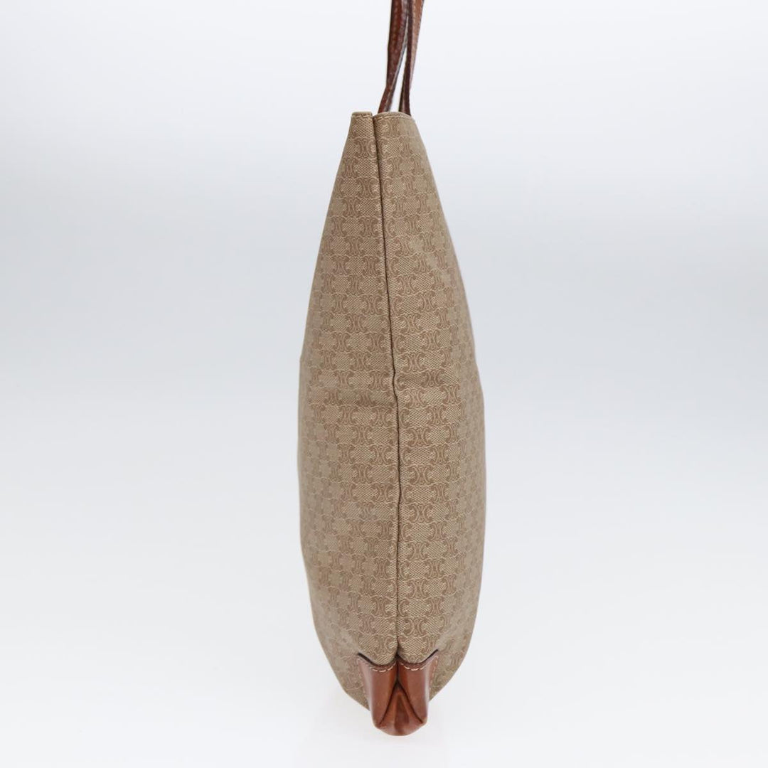 Top Quality Celine Macadam Canvas Hand Bag Beige Auth fm3782