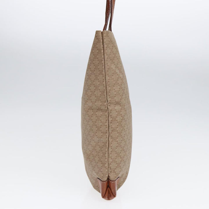 Celine Macadam Canvas Hand Bag Beige Auth fm3782