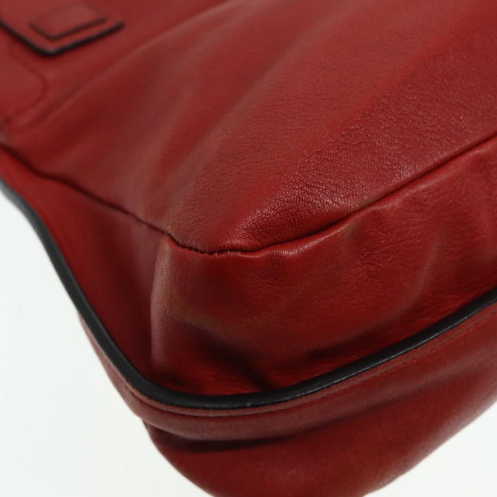Chloe Hand Bag Leather Red Gold fm3784