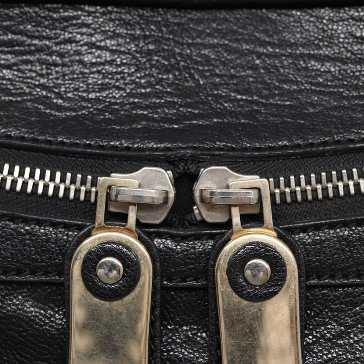 Chloe Hand Bag Leather Black Gold fm3790