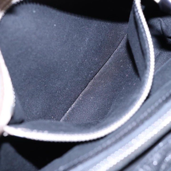 Chloe Hand Bag Leather Black Gold fm3790