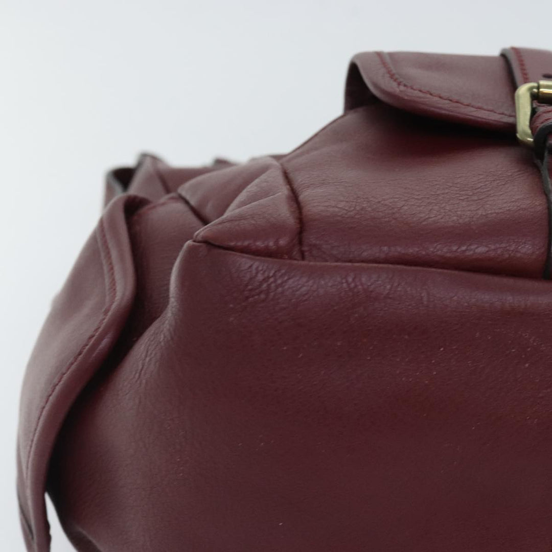Chloe Shoulder Bag Leather Red Gold fm3808