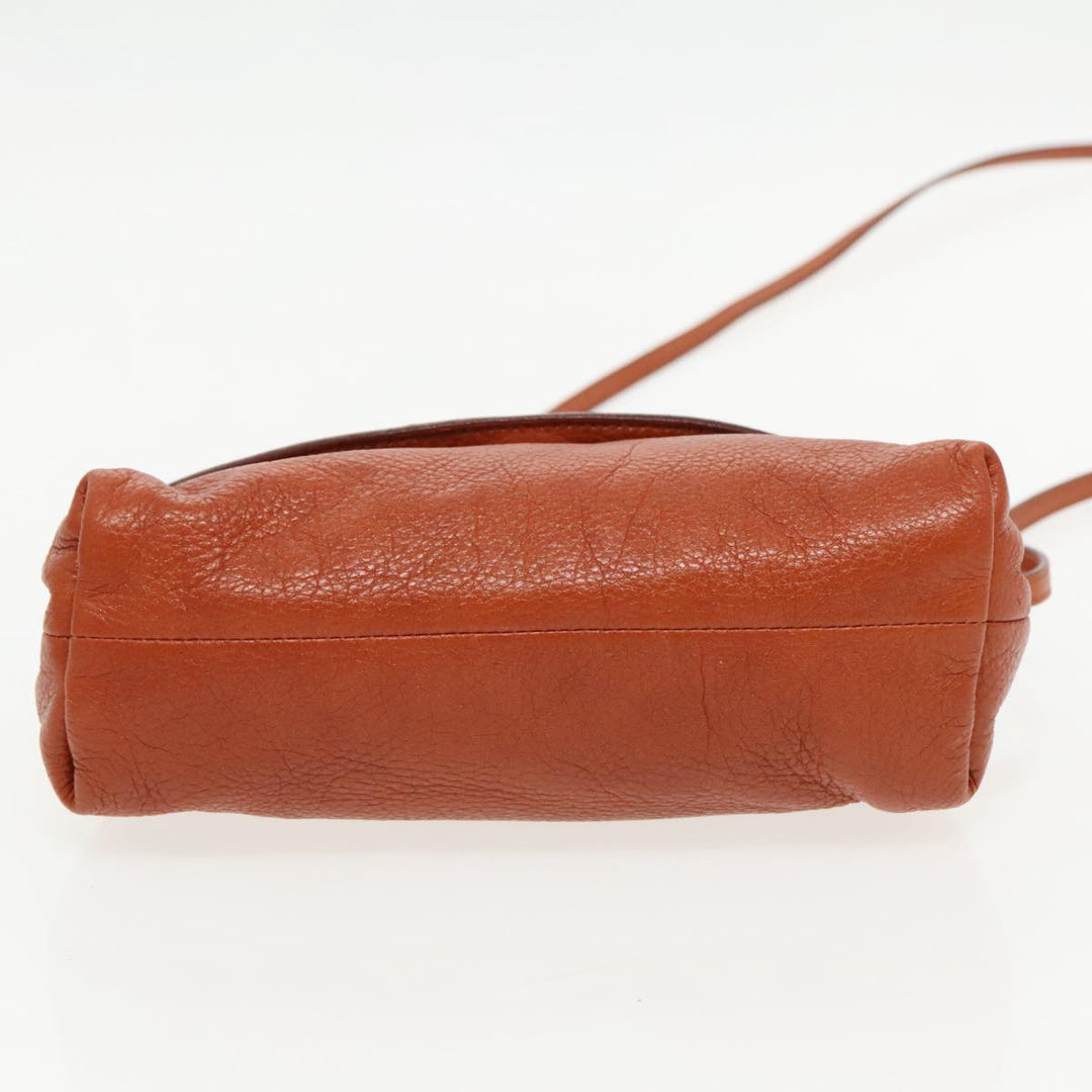 Chloe Lily Hand Bag Leather 2way Brown fm3985