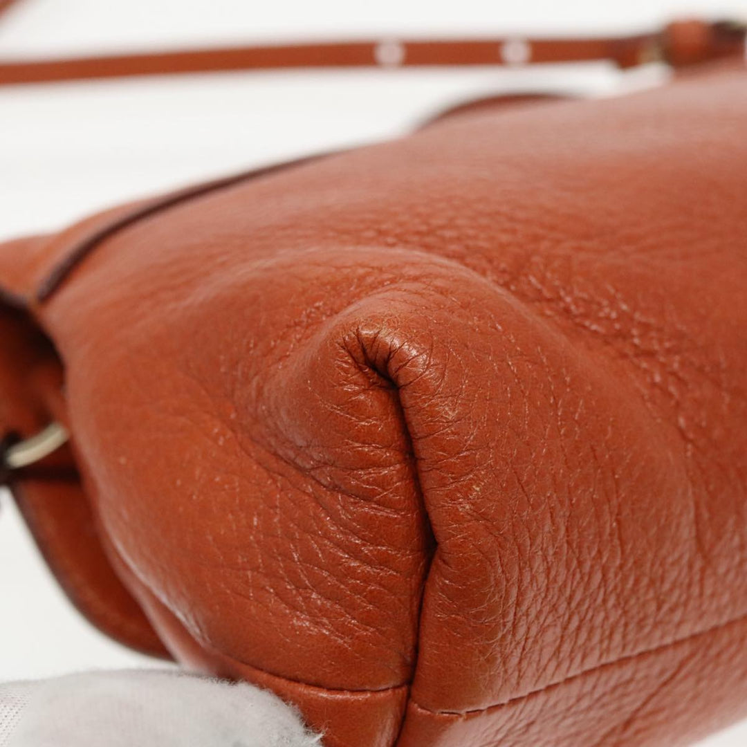 Chloe Lily Hand Bag Leather 2way Brown fm3985