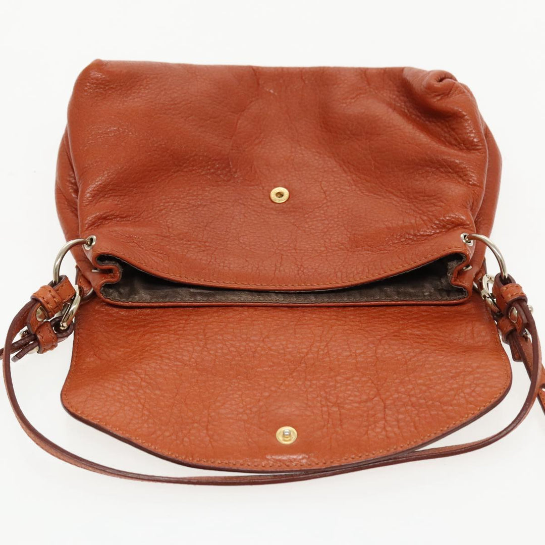 Chloe Lily Hand Bag Leather 2way Brown fm3985