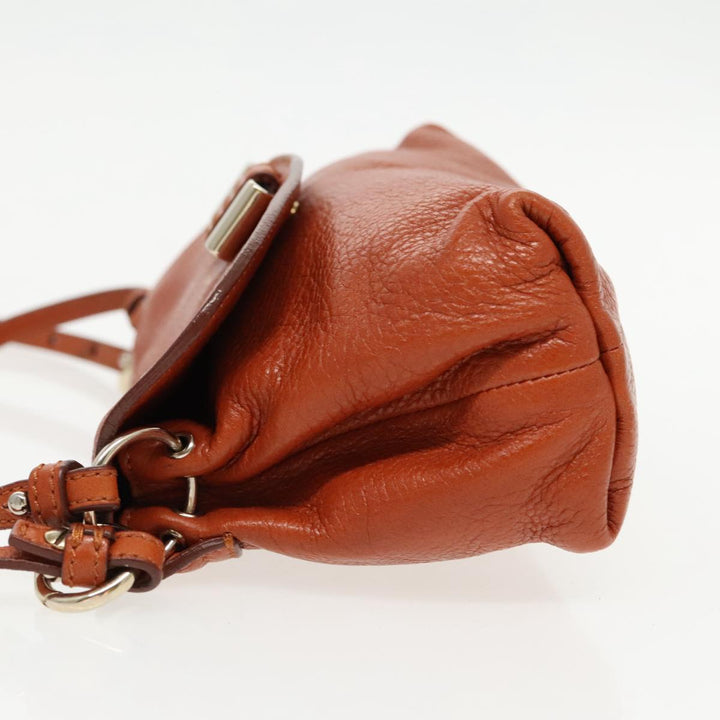 Chloe Lily Hand Bag Leather 2way Brown fm3985