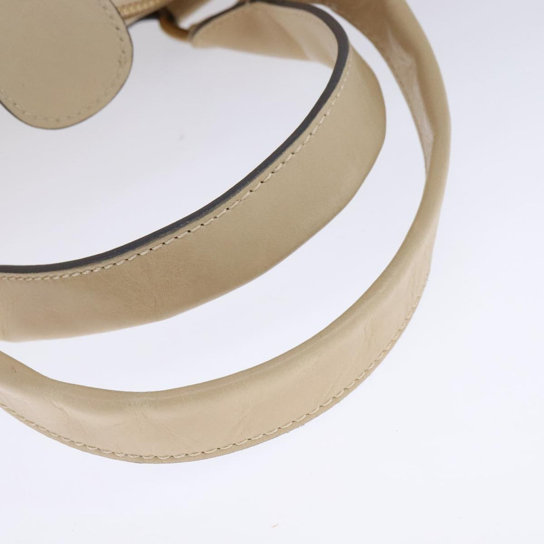 Chloe Hand Bag Leather Beige fm4270