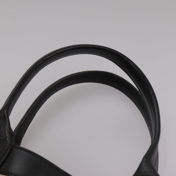 Chloe Anson Hand Bag Leather White Black fm4271