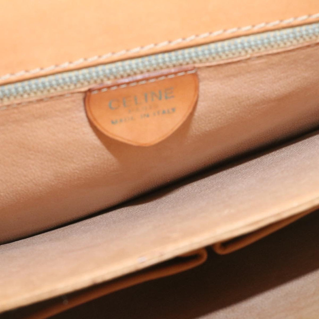 Celine Horse Carriage Macadam Canvas Shoulder Bag Brown  fm673