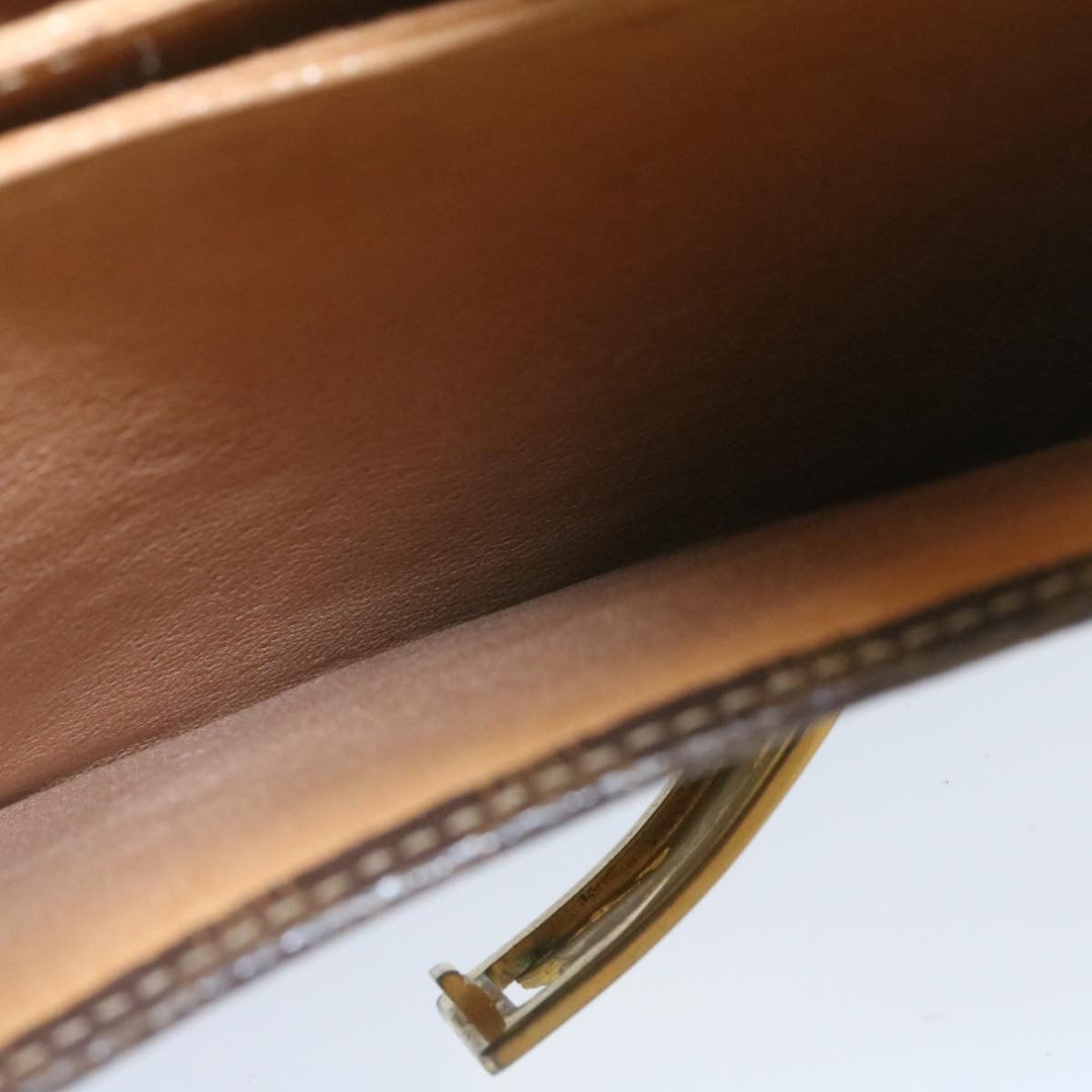 Celine Horse Carriage Macadam Canvas Shoulder Bag Brown  fm673