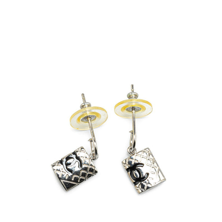 Top Quality Chanel Cambon Coco Mark Metal Earrings