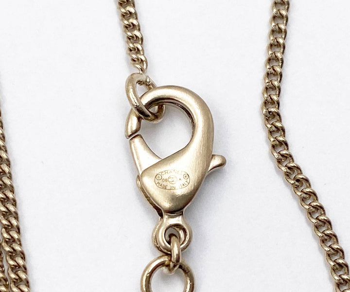 Top Quality Chanel Gold CC Colorful Mosaic Chain Necklace