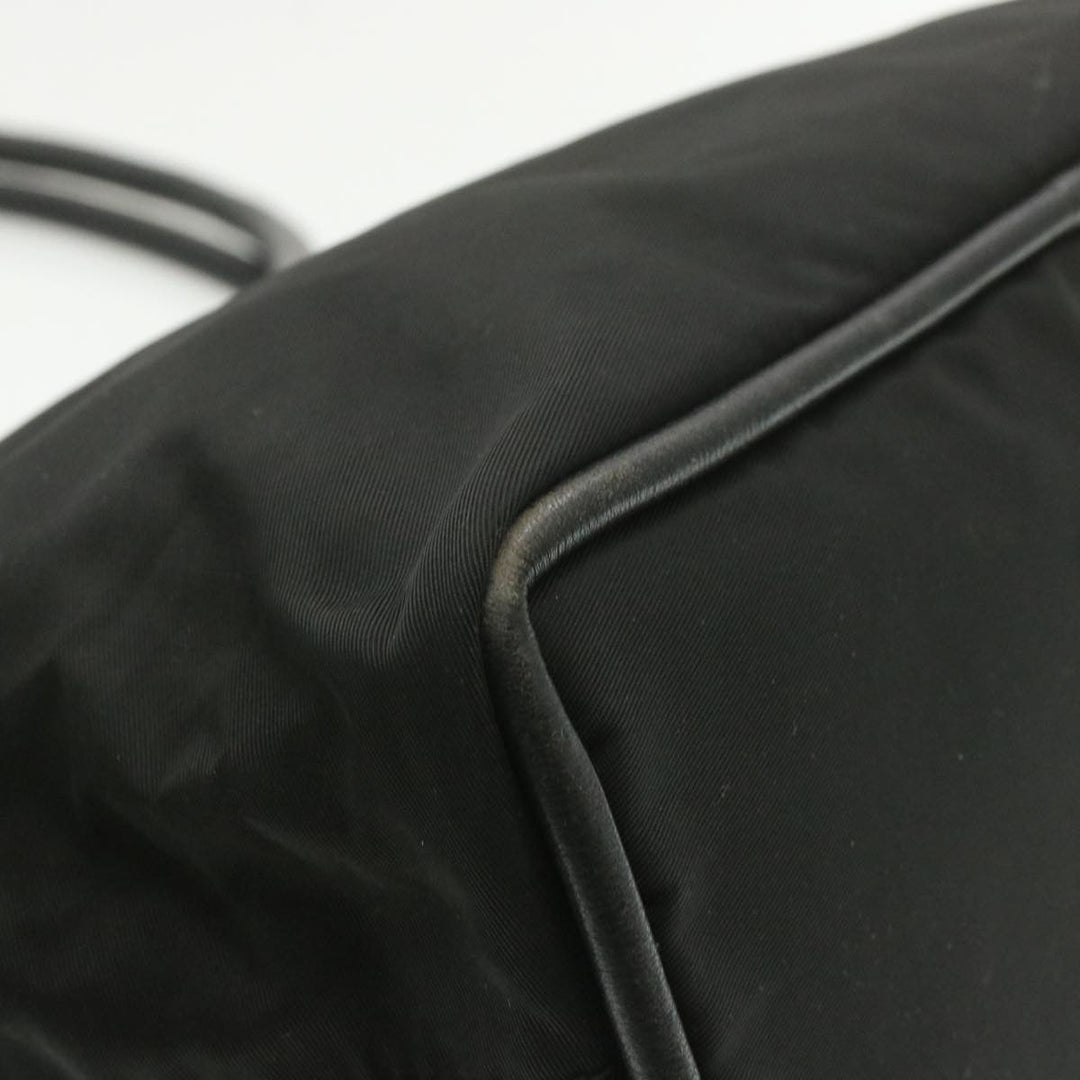 Celine Nylon Tote Bag Black Auth am173g