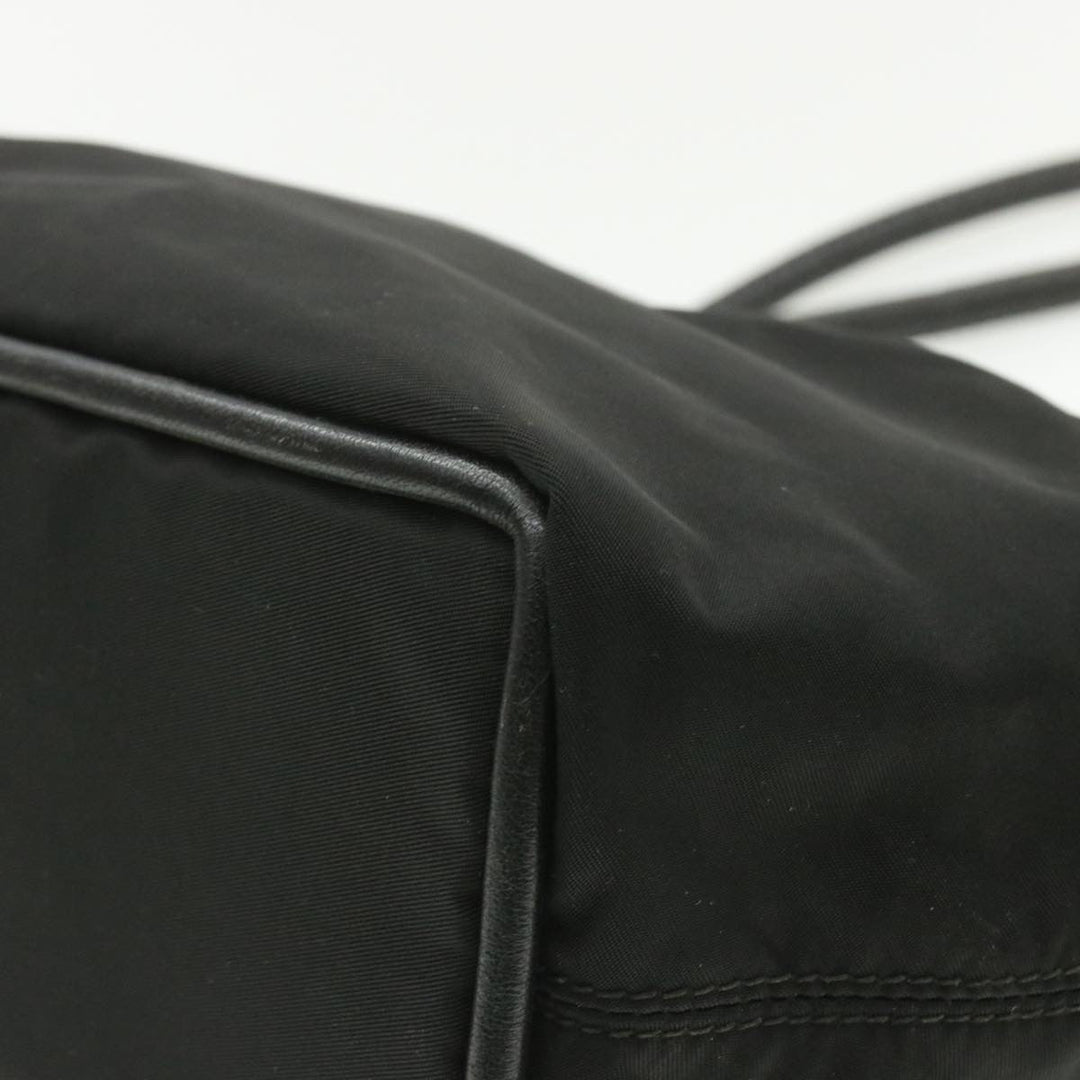 Celine Nylon Tote Bag Black Auth am173g