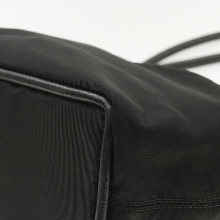 Celine Nylon Tote Bag Black Auth am173g